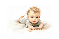 Baby crawling portrait photography. 