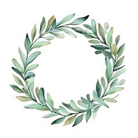 Wreath plant leaf pattern. 