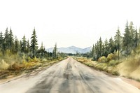 Road landscape outdoors highway. AI generated Image by rawpixel.