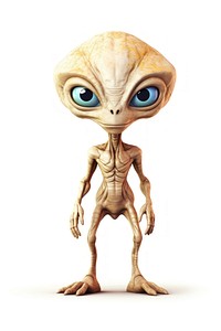 Alien white background representation portrait. AI generated Image by rawpixel.