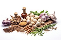 Ingredient vegetable garlic herbs. AI generated Image by rawpixel.