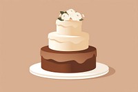 Cake dessert wedding food. AI generated Image by rawpixel.