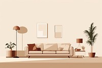 Room architecture furniture plant. AI generated Image by rawpixel.