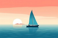 Sailboat watercraft outdoors vehicle. AI generated Image by rawpixel.