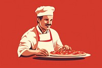 Pizza chef working adult. AI generated Image by rawpixel.