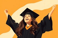 Graduation adult intelligence achievement. AI generated Image by rawpixel.