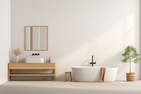 Bathroom bathtub architecture toothbrush. AI generated Image by rawpixel.