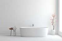 Bathroom bathtub architecture flooring. AI generated Image by rawpixel.