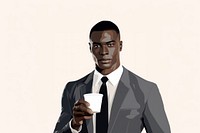Portrait coffee cup adult. AI generated Image by rawpixel.