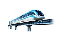 Train monorail vehicle railway. AI generated Image by rawpixel.