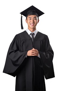 Graduation student white background intelligence. 