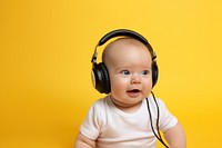 Headphones baby portrait headset. 