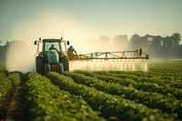 Field agriculture outdoors tractor. 