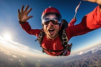 Adventure excitement recreation skydiving. AI generated Image by rawpixel.