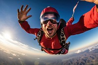 Adventure excitement recreation skydiving. 