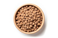 Bowl cat food white background ingredient container. AI generated Image by rawpixel.