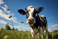 Cow livestock grassland outdoors. 