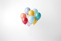 Balloon white background anniversary celebration. AI generated Image by rawpixel.