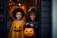Halloween child face kid. AI generated Image by rawpixel.