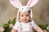 Portrait baby easter photo. AI generated Image by rawpixel.