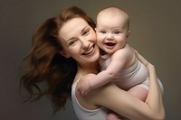 Baby laughing portrait smile. AI generated Image by rawpixel.