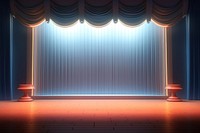 Lighting stage indoors theater. 