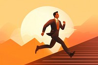 Jogging running adult man. AI generated Image by rawpixel.