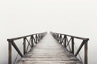 Bridge boardwalk wood pier. 