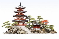 Architecture building pagoda temple. AI generated Image by rawpixel.