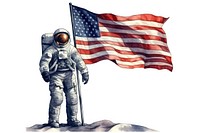 Flag astronaut adult independence. 