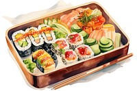 Food sushi lunch bento. AI generated Image by rawpixel.