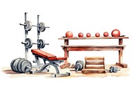 Gym equipment sports white background. AI generated Image by rawpixel.