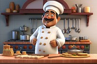 Kitchen cartoon cook chef. 