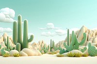 Landscape cactus outdoors nature. 