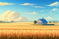 Landscape field agriculture outdoors. AI generated Image by rawpixel.