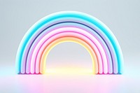 Rainbow light neon architecture. 