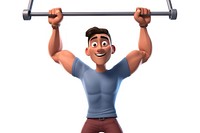 Sports exercising cartoon adult. AI generated Image by rawpixel.