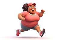 Cartoon white background determination exercising. AI generated Image by rawpixel.
