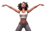Stretching dancing cartoon adult. AI generated Image by rawpixel.