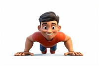 Cartoon sports white background determination. AI generated Image by rawpixel.