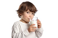 Drinking milk straw white background. AI generated Image by rawpixel.
