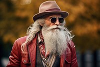 Fashion hipster beard adult. 