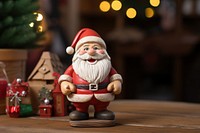 Toy christmas figurine table. AI generated Image by rawpixel.