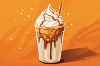 Milkshake dessert sundae drink. AI generated Image by rawpixel.