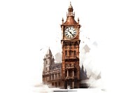 Tower architecture building clock. AI generated Image by rawpixel.