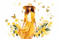 Portrait fashion flower plant. AI generated Image by rawpixel.