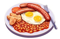 Plate breakfast food egg. AI generated Image by rawpixel.