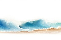 Nature beach ocean wave. 