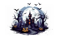 Halloween spooky jack-o'-lantern celebration. AI generated Image by rawpixel.
