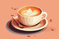 Coffee latte drink refreshment. AI generated Image by rawpixel.